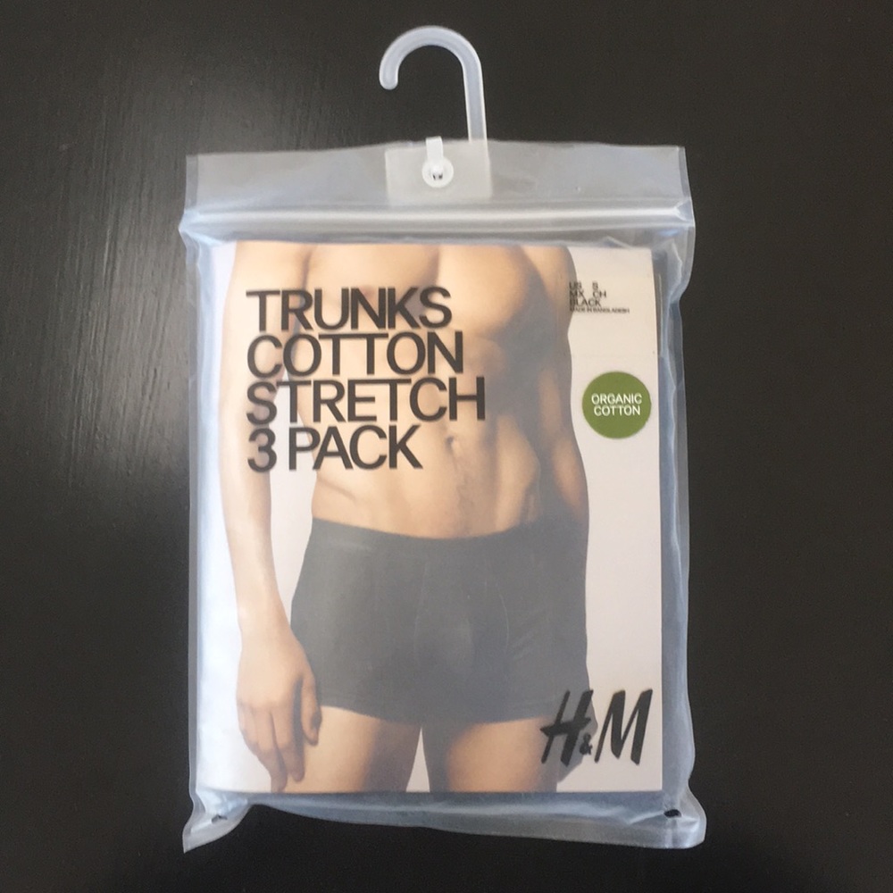 H&M cotton stretch trunks